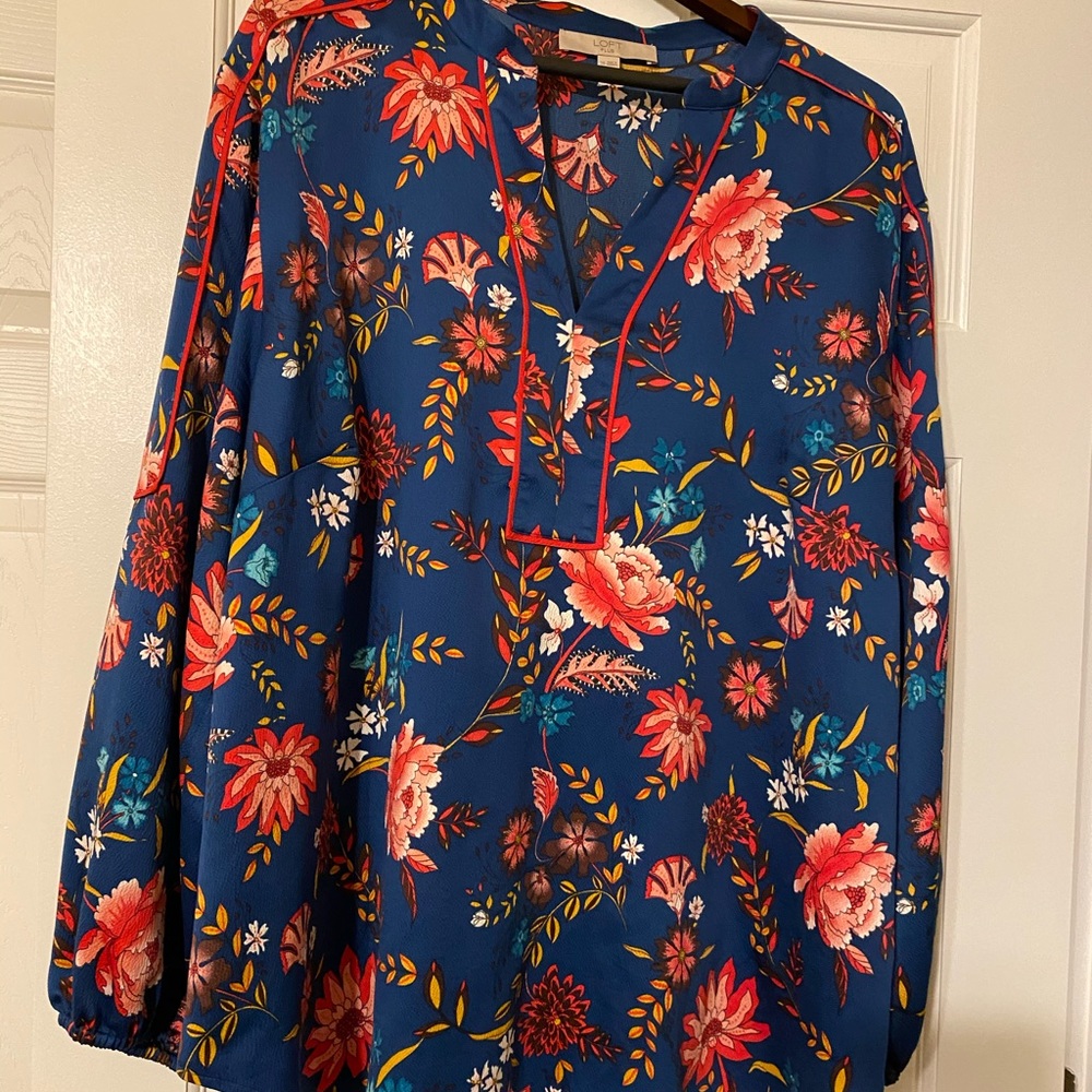 LOFT Floral Blouse | Size 26 - Picture 2 of 4
